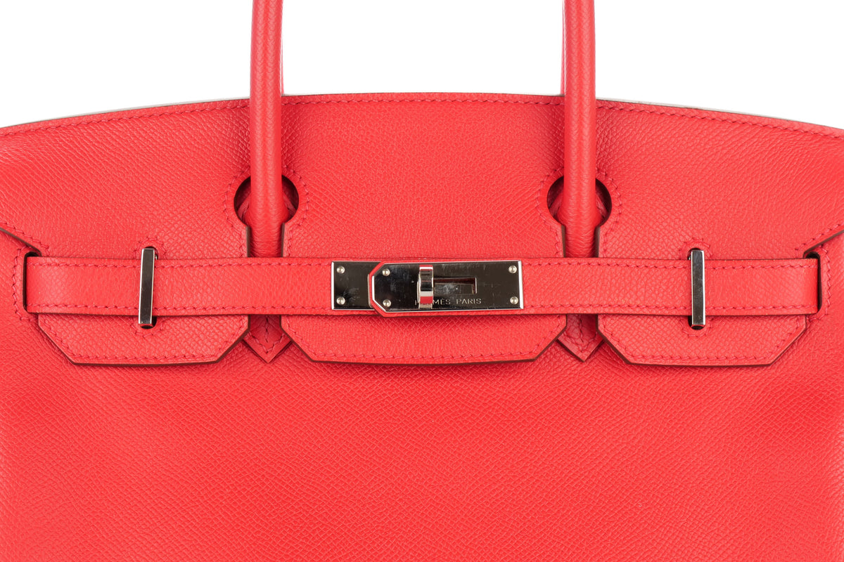 Hermès Birkin 30 Bougainvillea Epsom Retourne Palladium Hardware - view 7