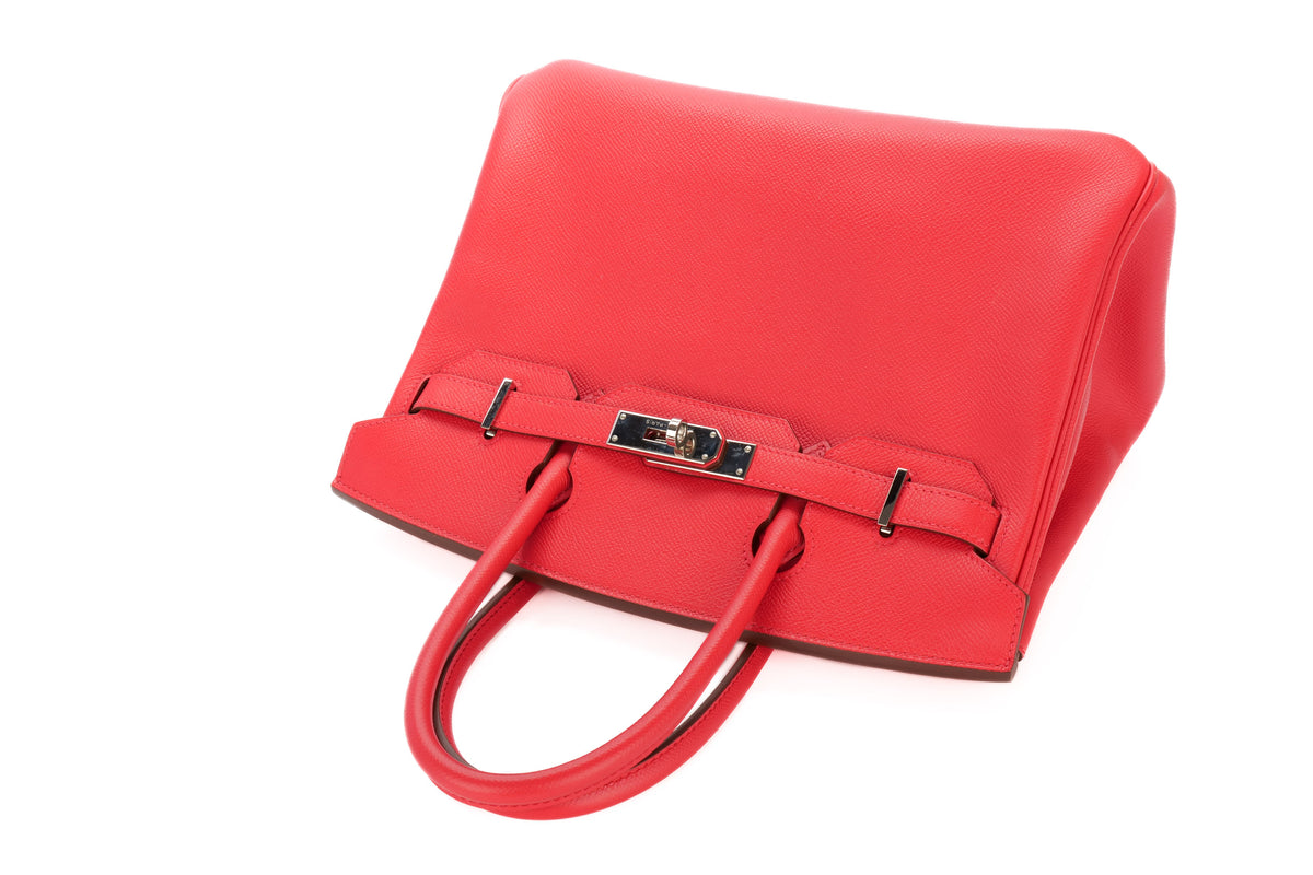 Hermès Birkin 30 Bougainvillea Epsom Retourne Palladium Hardware - view 8