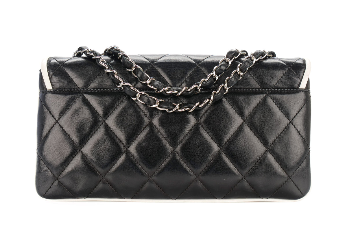 Chanel Medium Bag Quilted Divine Black Lambskin Silver Hardware - view 3