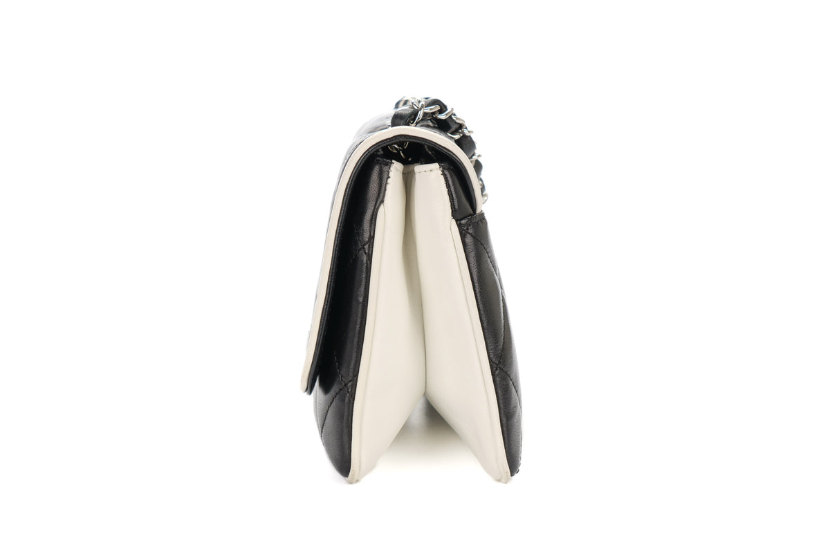 Chanel Medium Bag Quilted Divine Black Lambskin Silver Hardware - view 5
