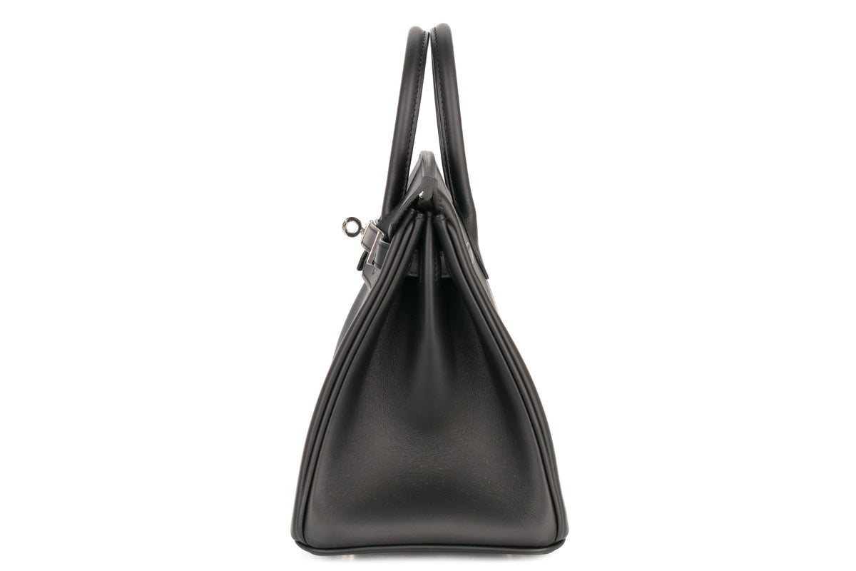 Hermès Birkin 25 Black / Noir Swift Palladium Hardware - view 4