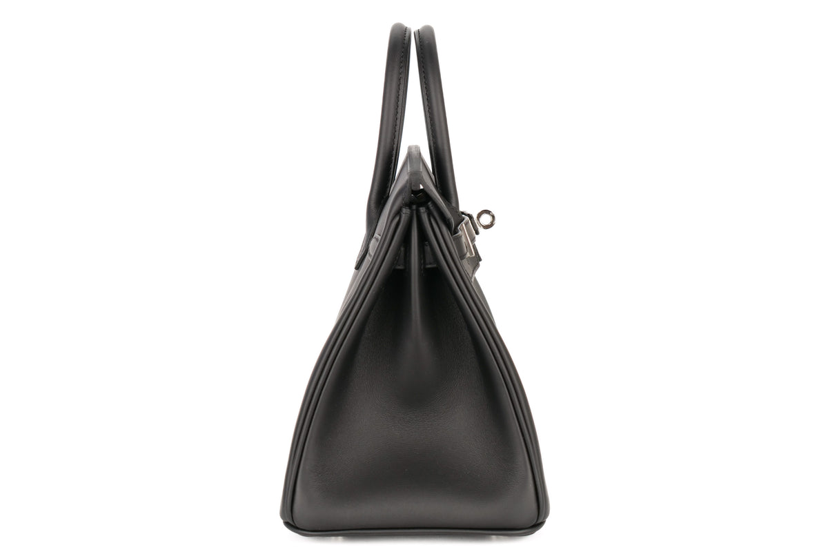 Hermès Birkin 25 Black / Noir Swift Palladium Hardware - view 5