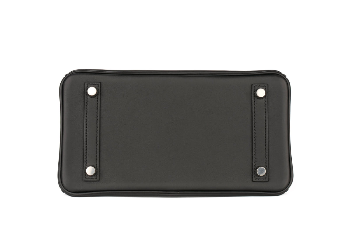 Hermès Birkin 25 Black / Noir Swift Palladium Hardware - view 6
