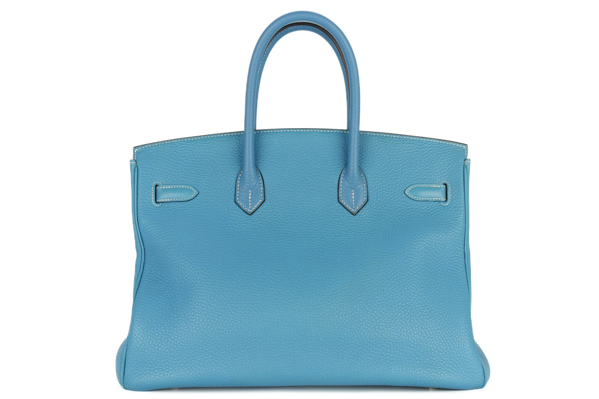 Hermès Birkin 35 Bleu Jean Togo Palladium Hardware - view 3