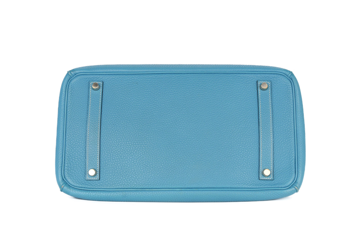 Hermès Birkin 35 Bleu Jean Togo Palladium Hardware - view 6