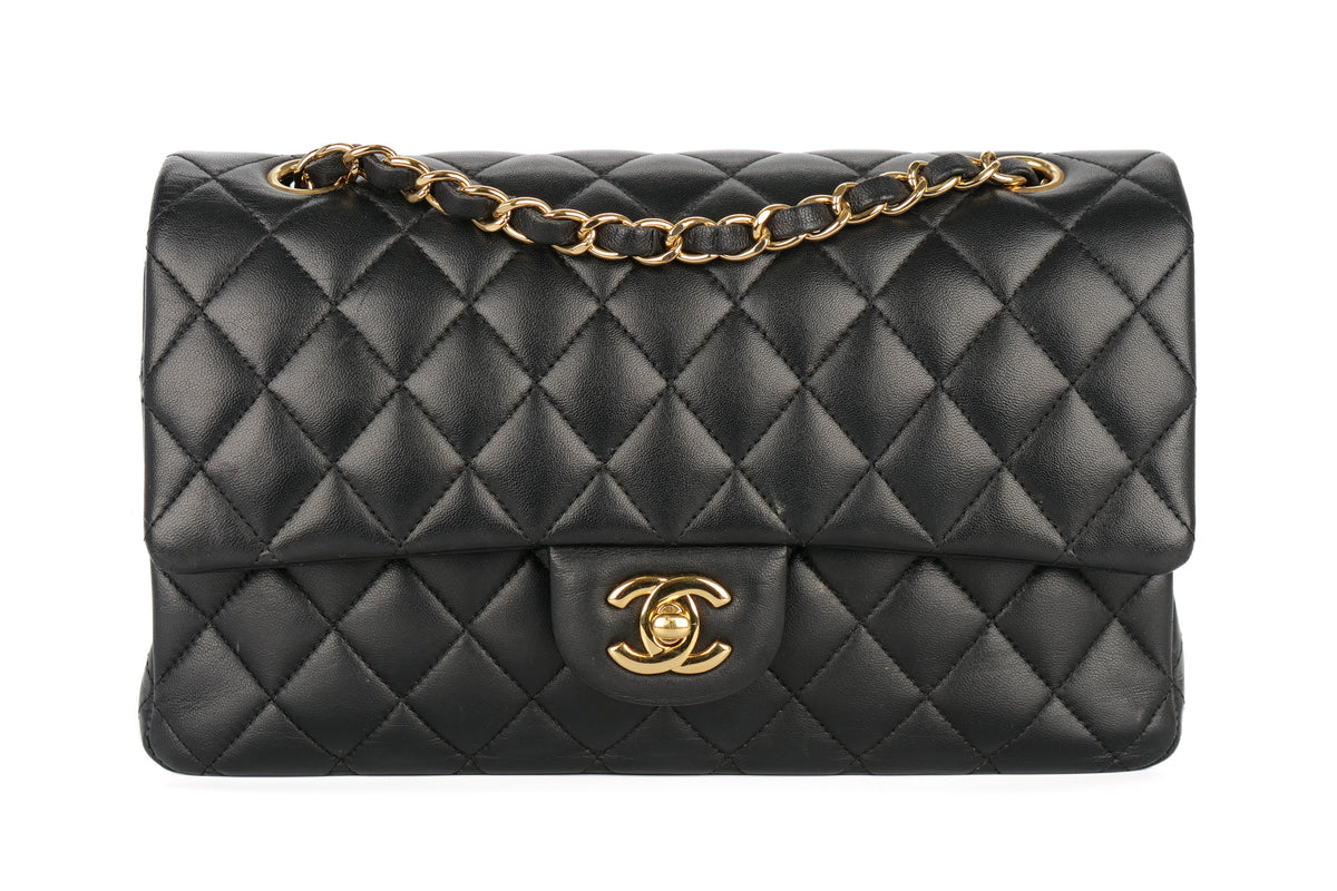 Chanel Medium Classic Flap Black Lambskin Gold Hardware - view 1