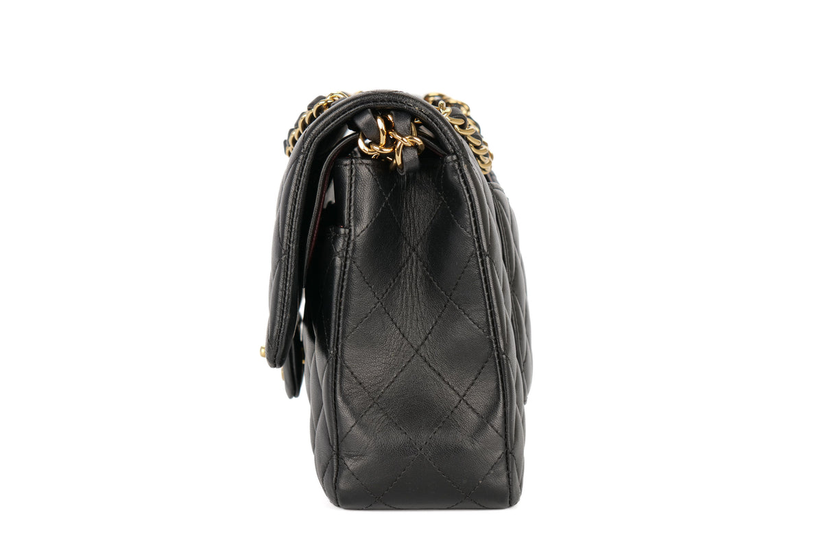 Chanel Medium Classic Flap Black Lambskin Gold Hardware - view 4