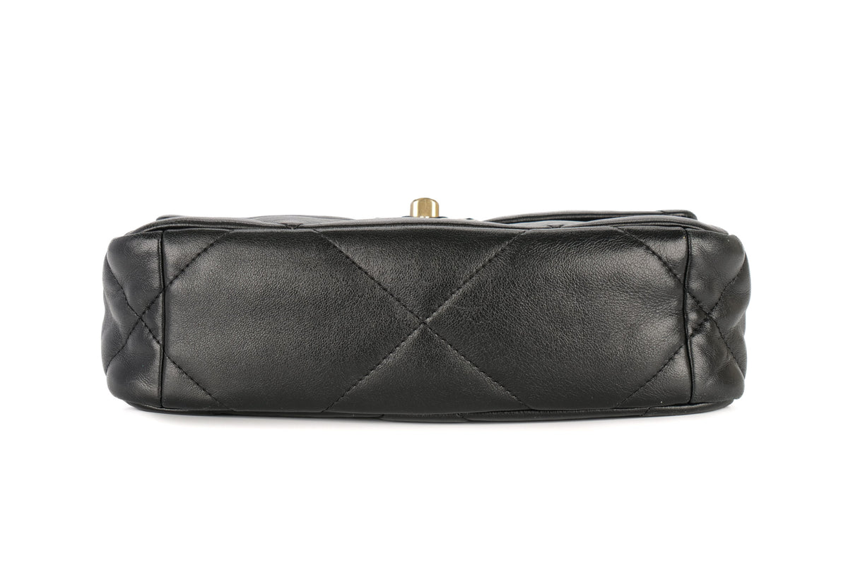 Chanel Medium 19 Black Lambskin Mixed Gold Hardware - view 6