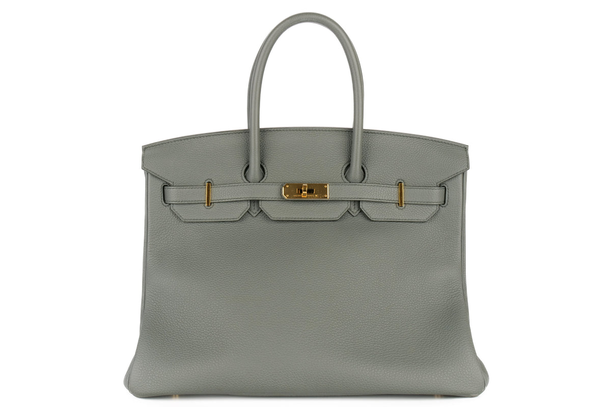 Hermès Birkin 35 Vert Amande Togo Gold Hardware - view 1