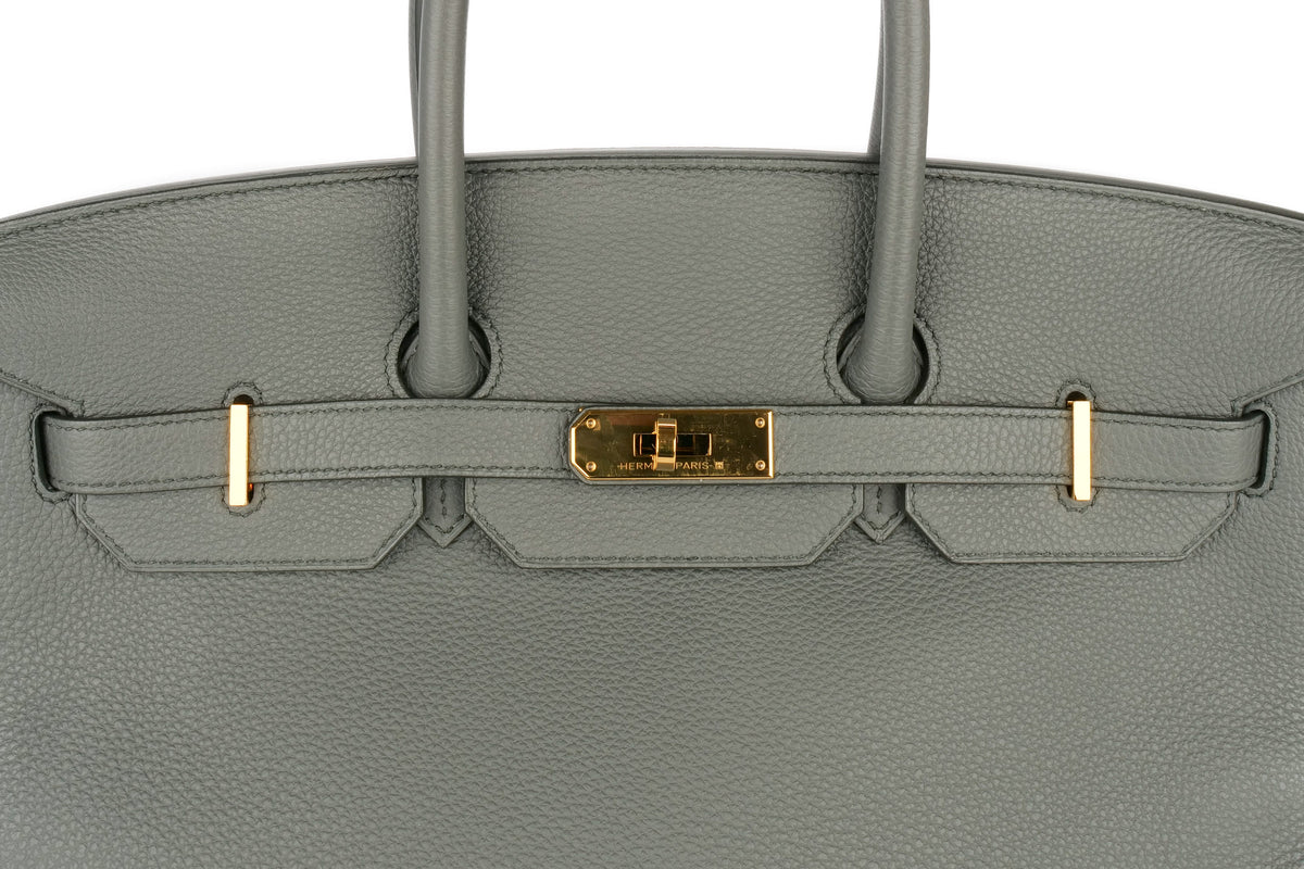 Hermès Birkin 35 Vert Amande Togo Gold Hardware - view 7