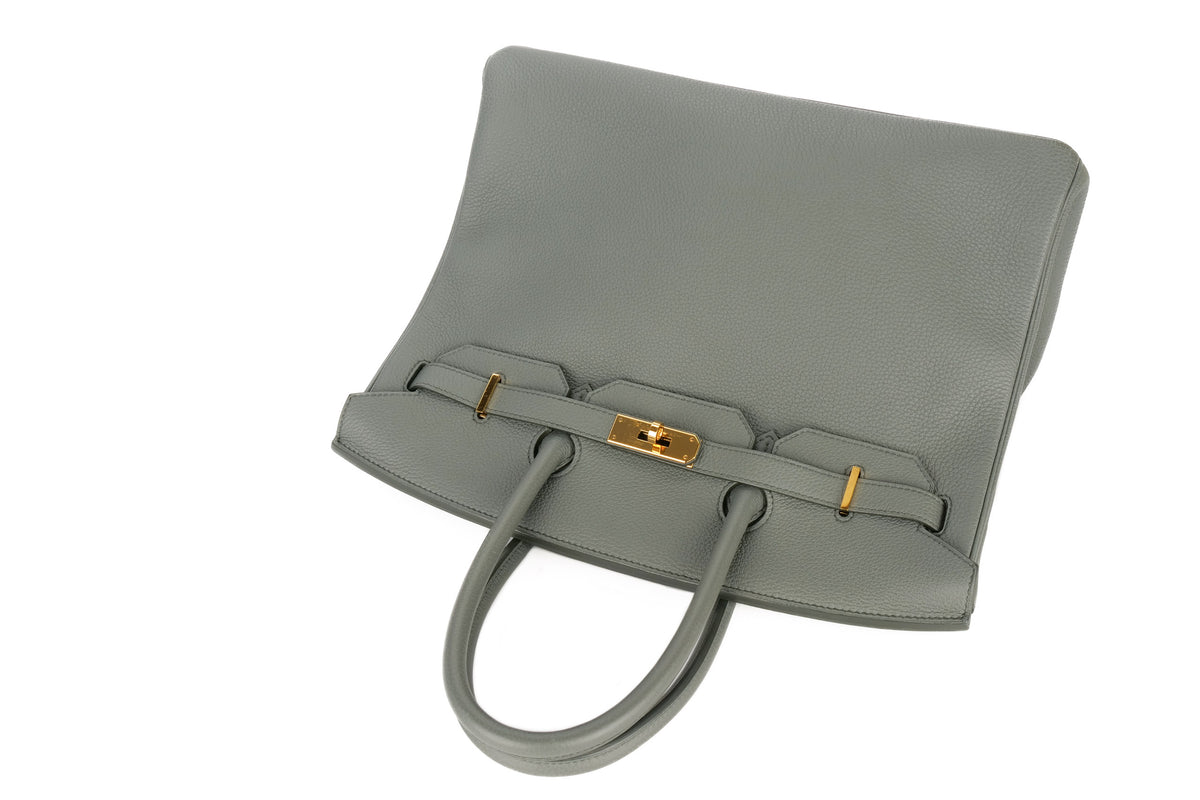 Hermès Birkin 35 Vert Amande Togo Gold Hardware - view 8