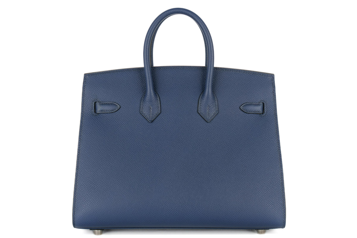 Hermès Birkin 25 Blue Navy Epsom Sellier Palladium Hardware - view 3