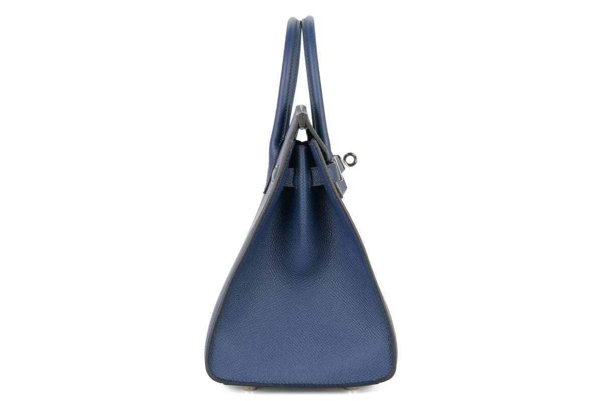 Hermès Birkin 25 Blue Navy Epsom Sellier Palladium Hardware - view 5
