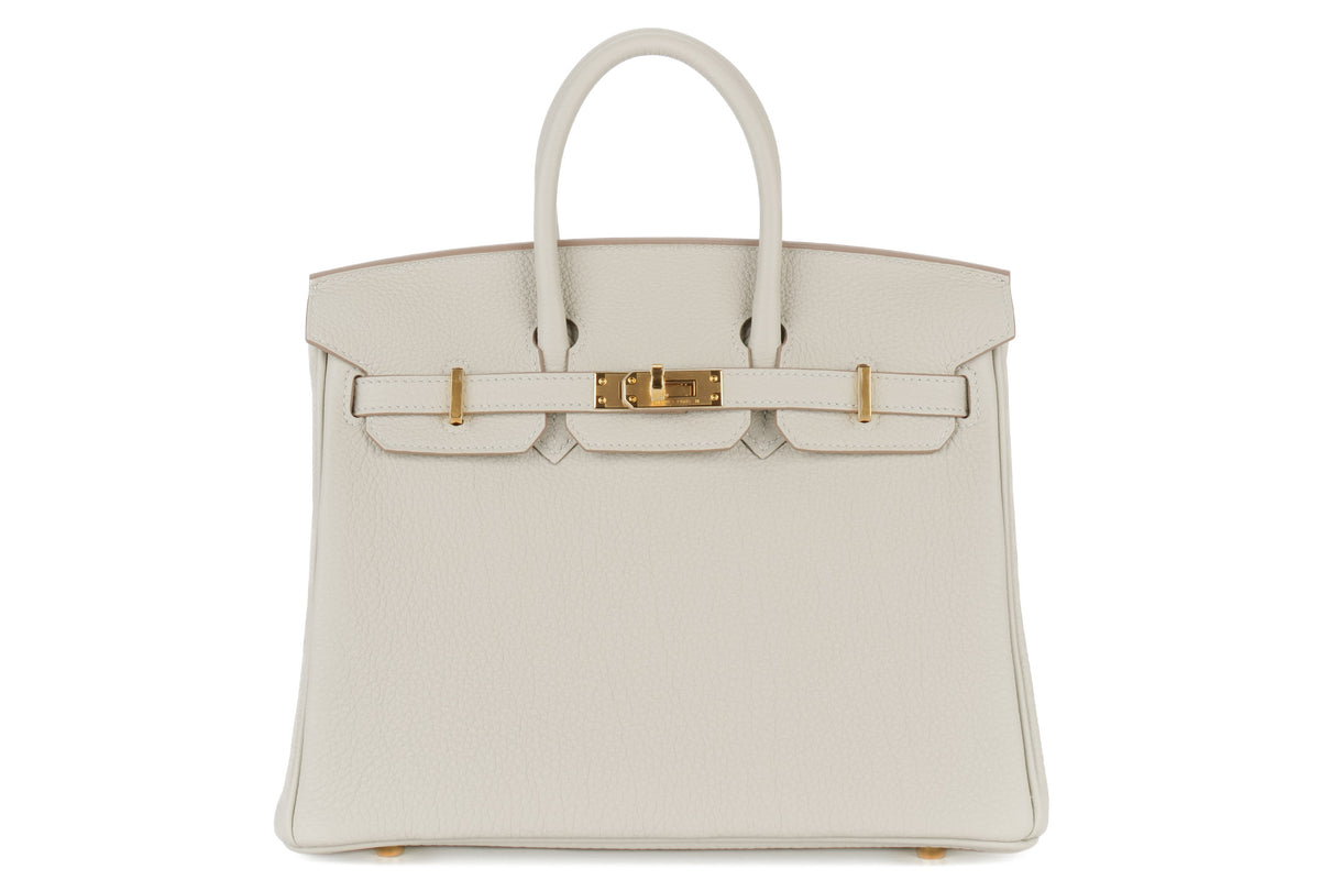 Hermès Birkin 25 Gris Perle Togo Gold Hardware - view 1
