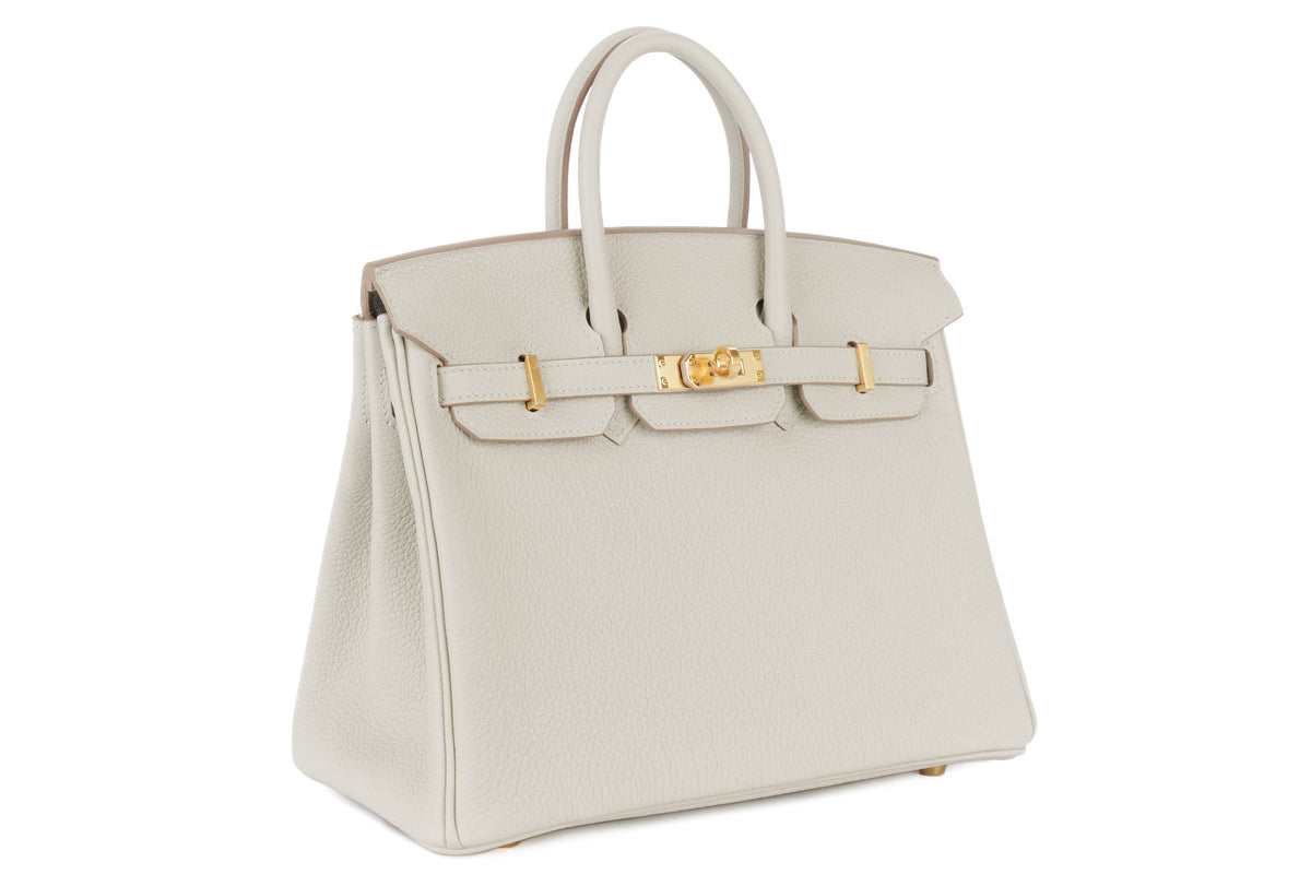 Hermès Birkin 25 Gris Perle Togo Gold Hardware - view 2