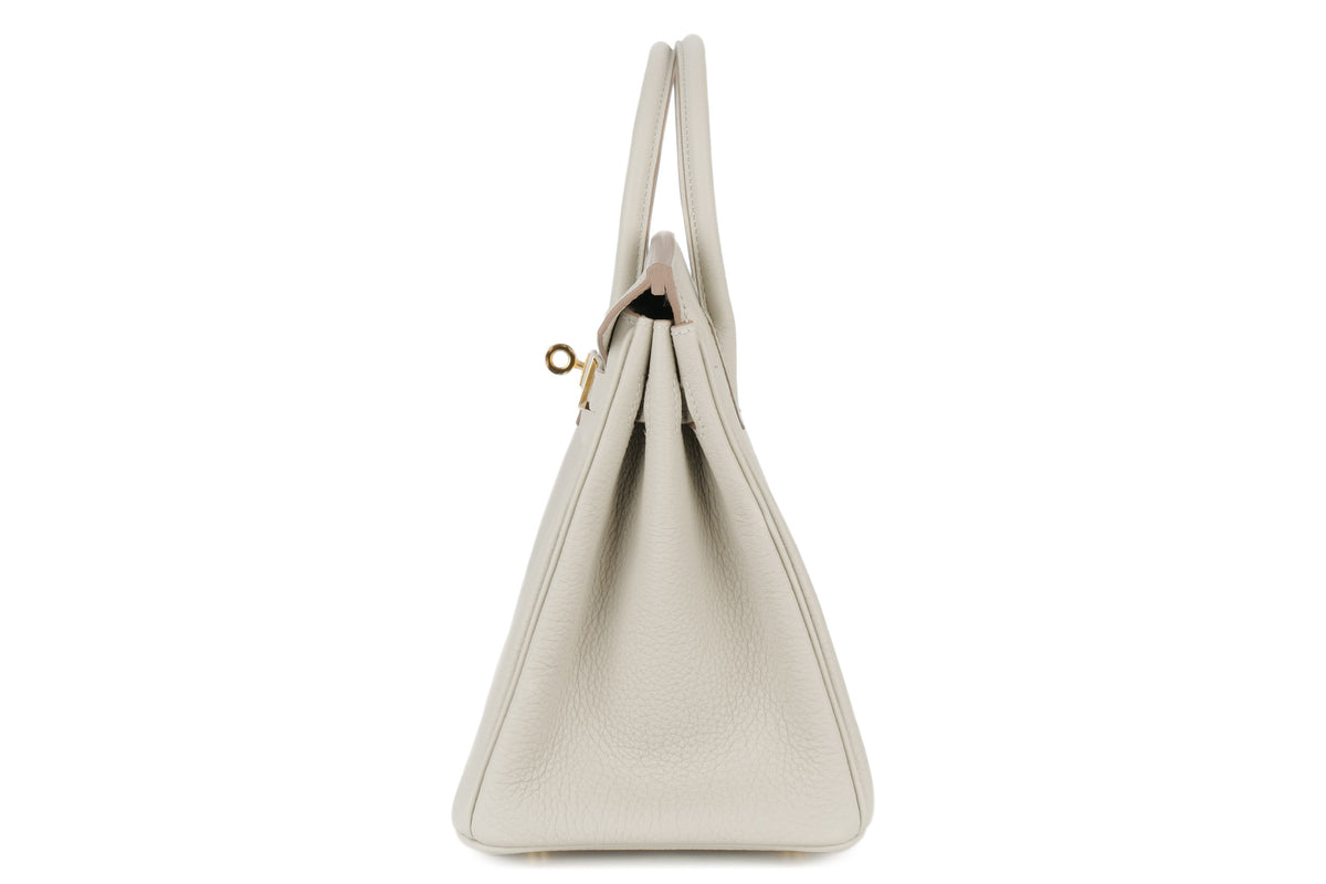 Hermès Birkin 25 Gris Perle Togo Gold Hardware - view 4