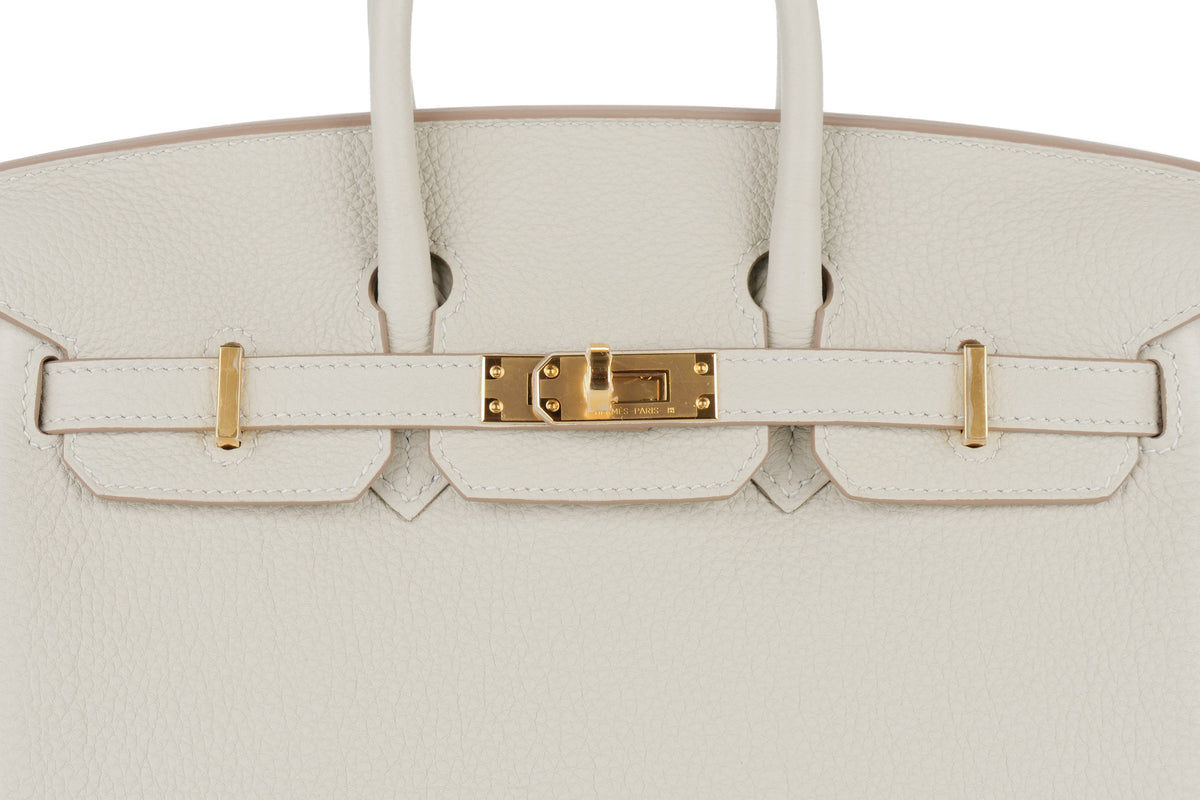 Hermès Birkin 25 Gris Perle Togo Gold Hardware - view 7