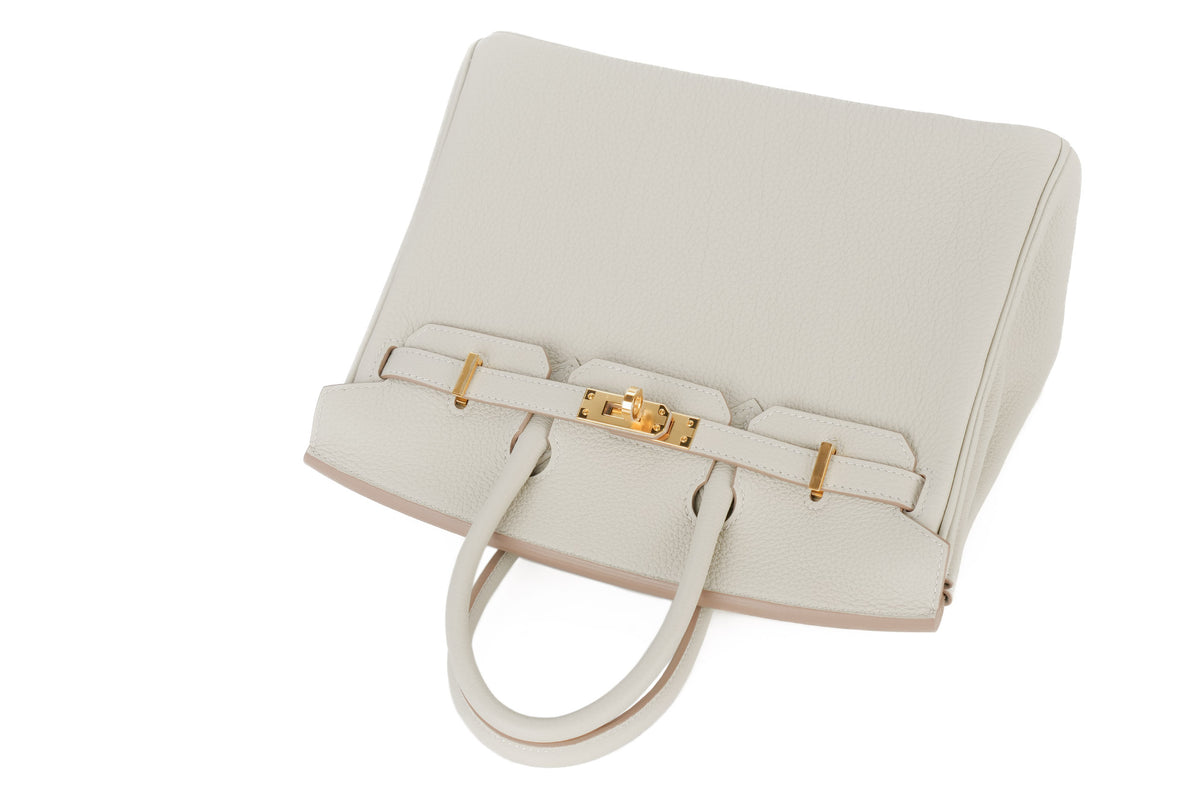 Hermès Birkin 25 Gris Perle Togo Gold Hardware - view 8