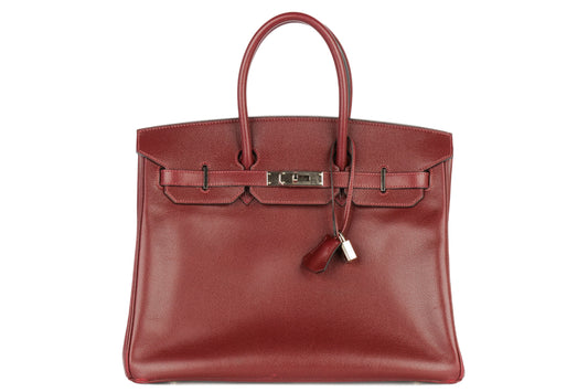 Hermès Birkin 35 Rouge H Vache Naturelle Palladium Hardware - view 1