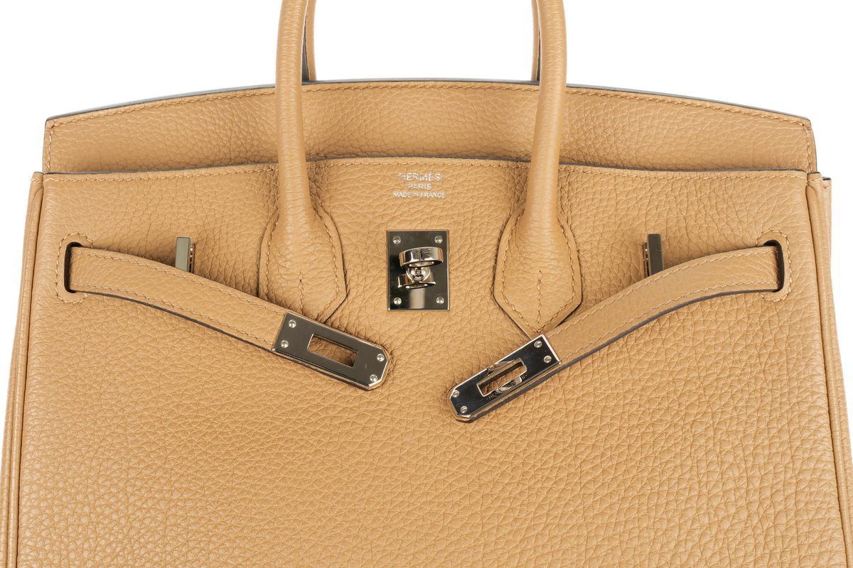 Hermès Birkin 25 Chai Togo Palladium Hardware - view 9