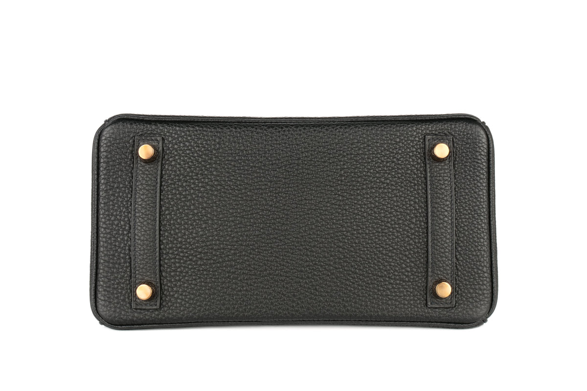 Hermès Birkin 25 Noir - Black Togo Rose Gold Hardware - view 6