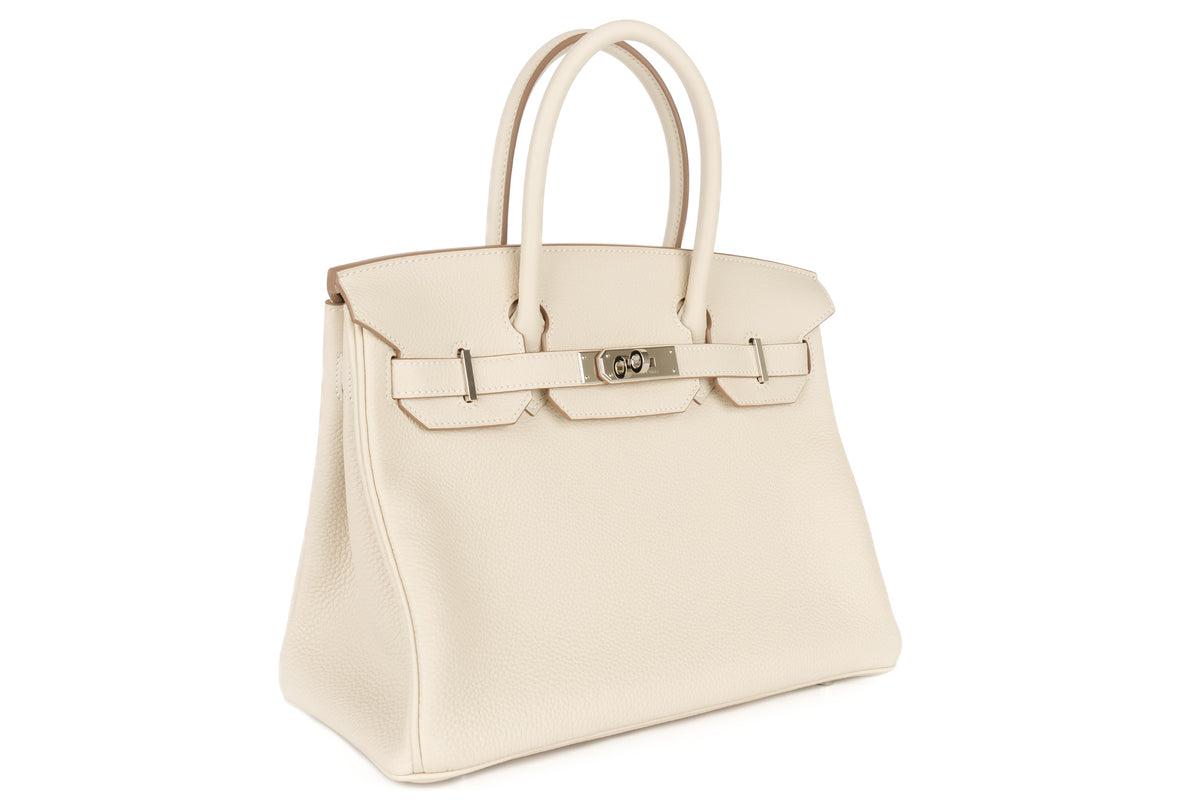Hermès Birkin 30 Craie Togo Palladium Hardware - view 2