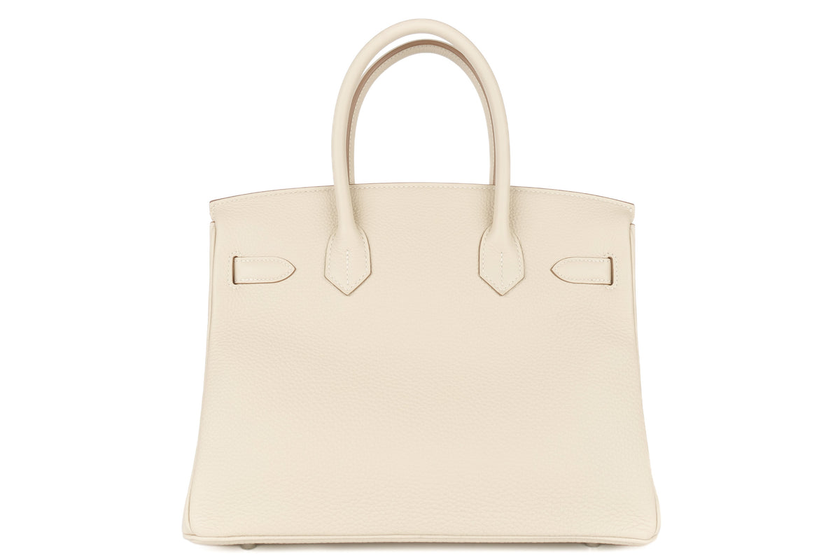 Hermès Birkin 30 Craie Togo Palladium Hardware - view 3