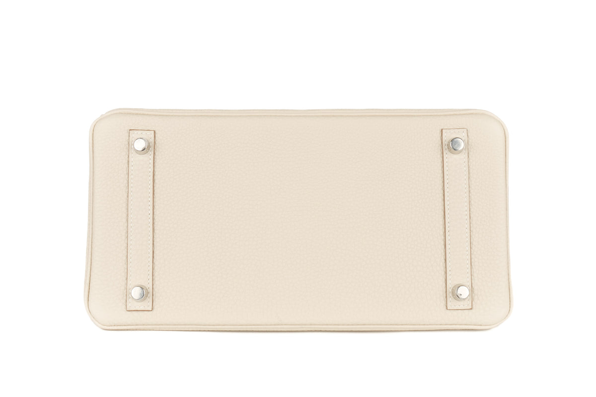 Hermès Birkin 30 Craie Togo Palladium Hardware - view 6