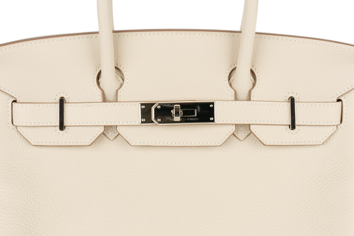 Hermès Birkin 30 Craie Togo Palladium Hardware - view 7