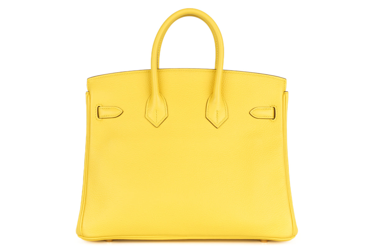 Hermès Birkin 25 Jaune de Naples Novillo Rose Gold Hardware - view 3