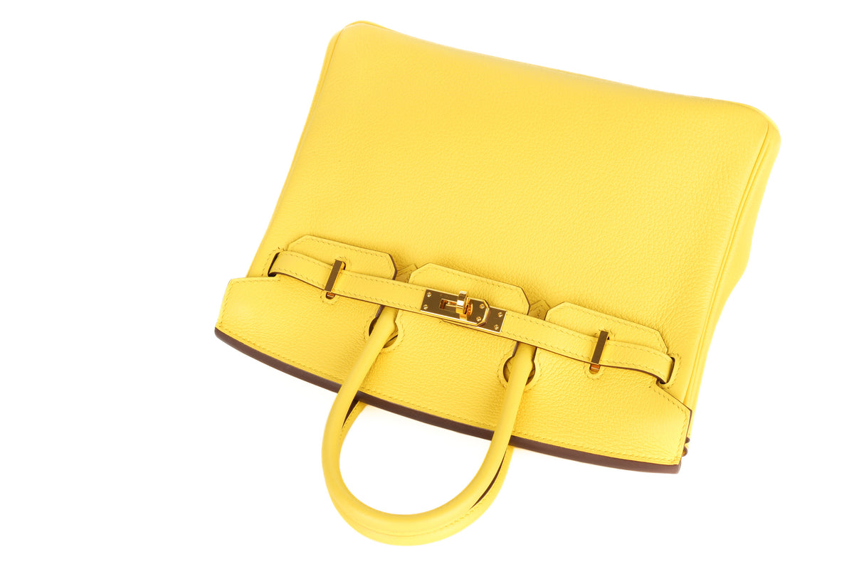Hermès Birkin 25 Jaune de Naples Novillo Rose Gold Hardware - view 8