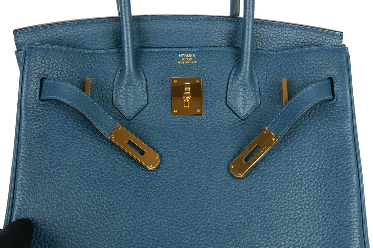 Hermès Birkin 30 Bleu Cobalt Clemence Gold Hardware - view 9