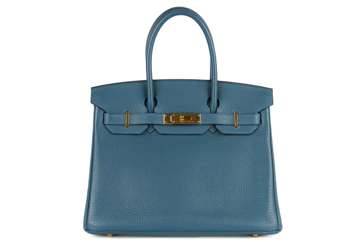 Hermès Birkin 30 Bleu Cobalt Clemence Gold Hardware - view 1
