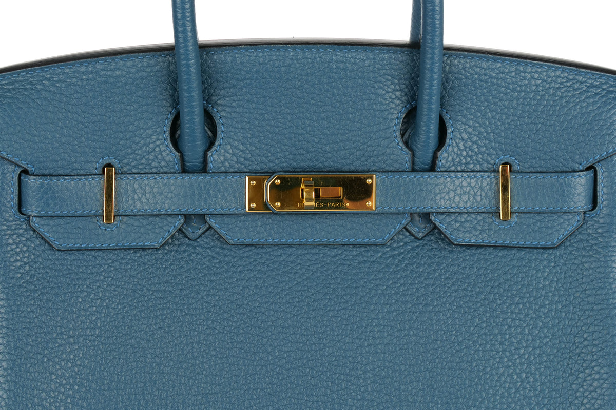 Hermès Birkin 30 Bleu Cobalt Clemence Gold Hardware - view 7