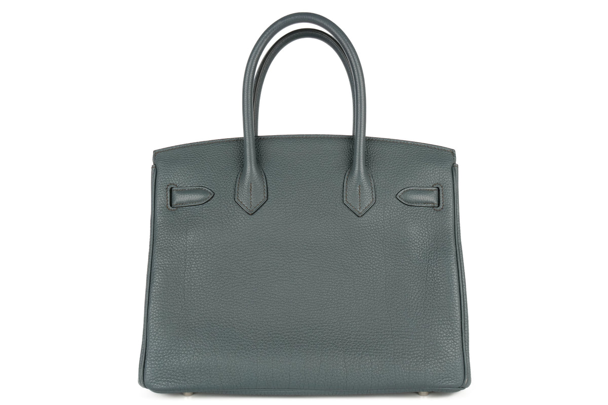 Hermès Birkin 30 Bleu Orage Togo Palladium Hardware - view 3