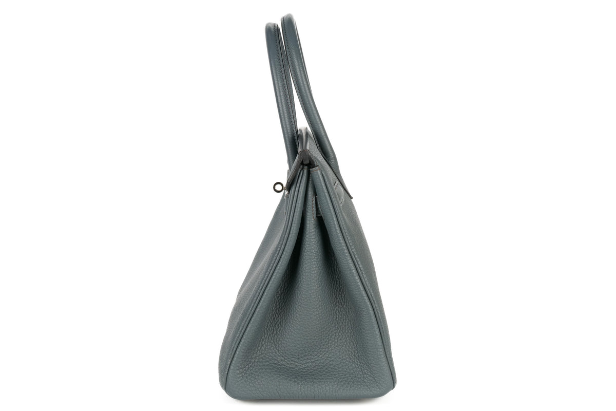 Hermès Birkin 30 Bleu Orage Togo Palladium Hardware - view 4