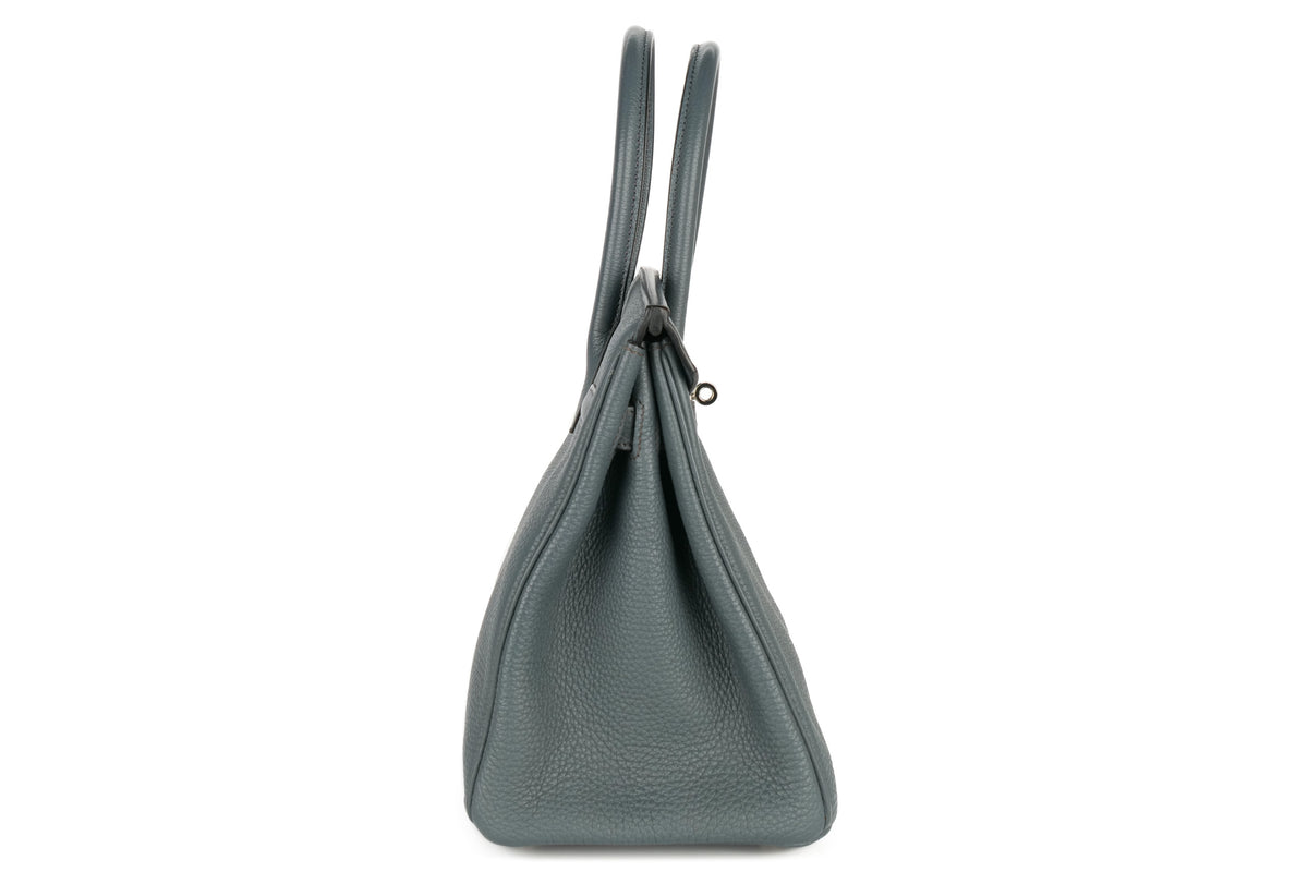 Hermès Birkin 30 Bleu Orage Togo Palladium Hardware - view 5
