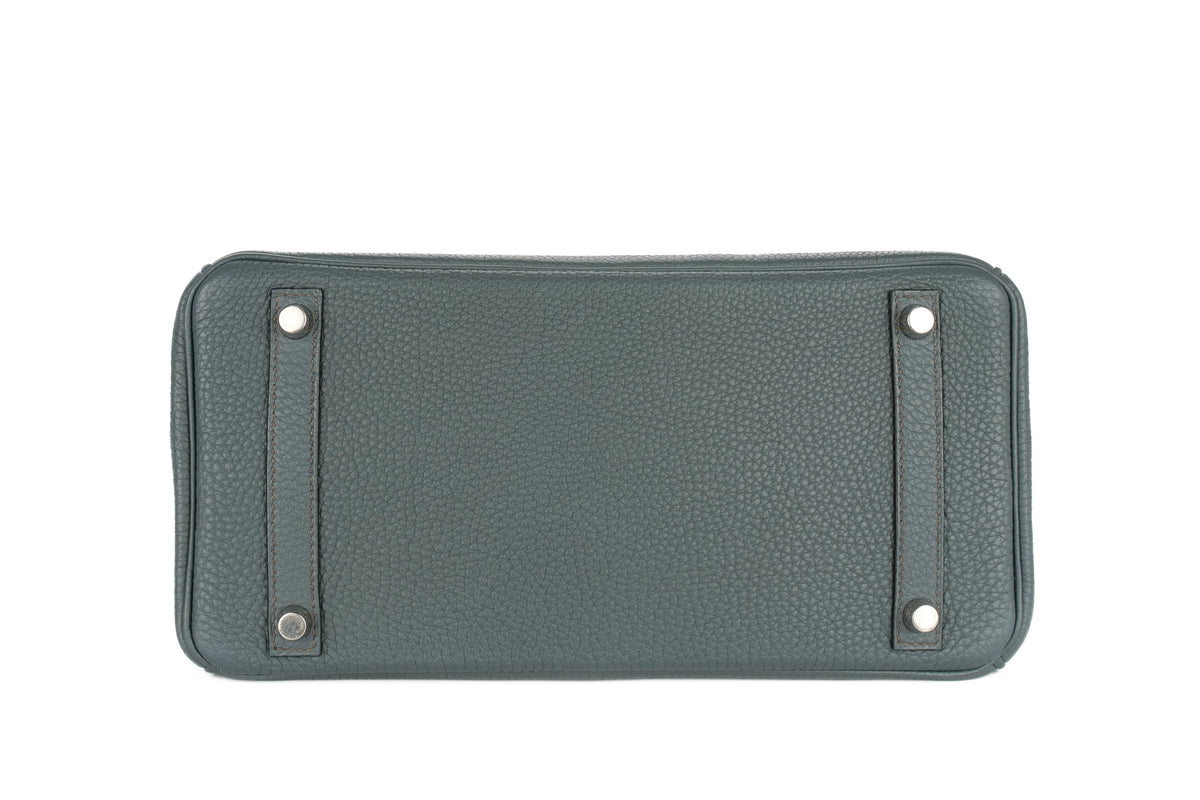 Hermès Birkin 30 Bleu Orage Togo Palladium Hardware - view 6
