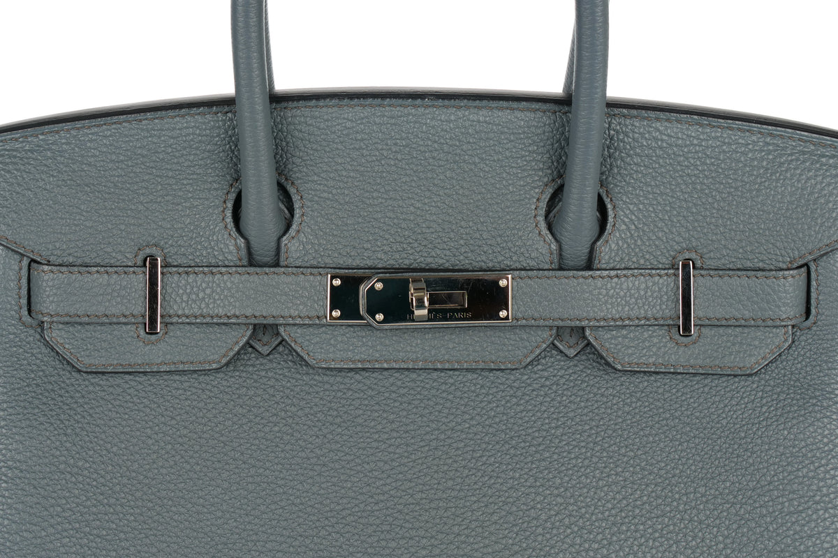 Hermès Birkin 30 Bleu Orage Togo Palladium Hardware - view 7