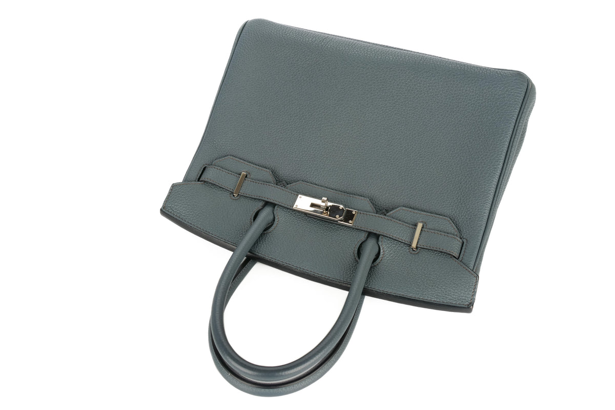 Hermès Birkin 30 Bleu Orage Togo Palladium Hardware - view 8