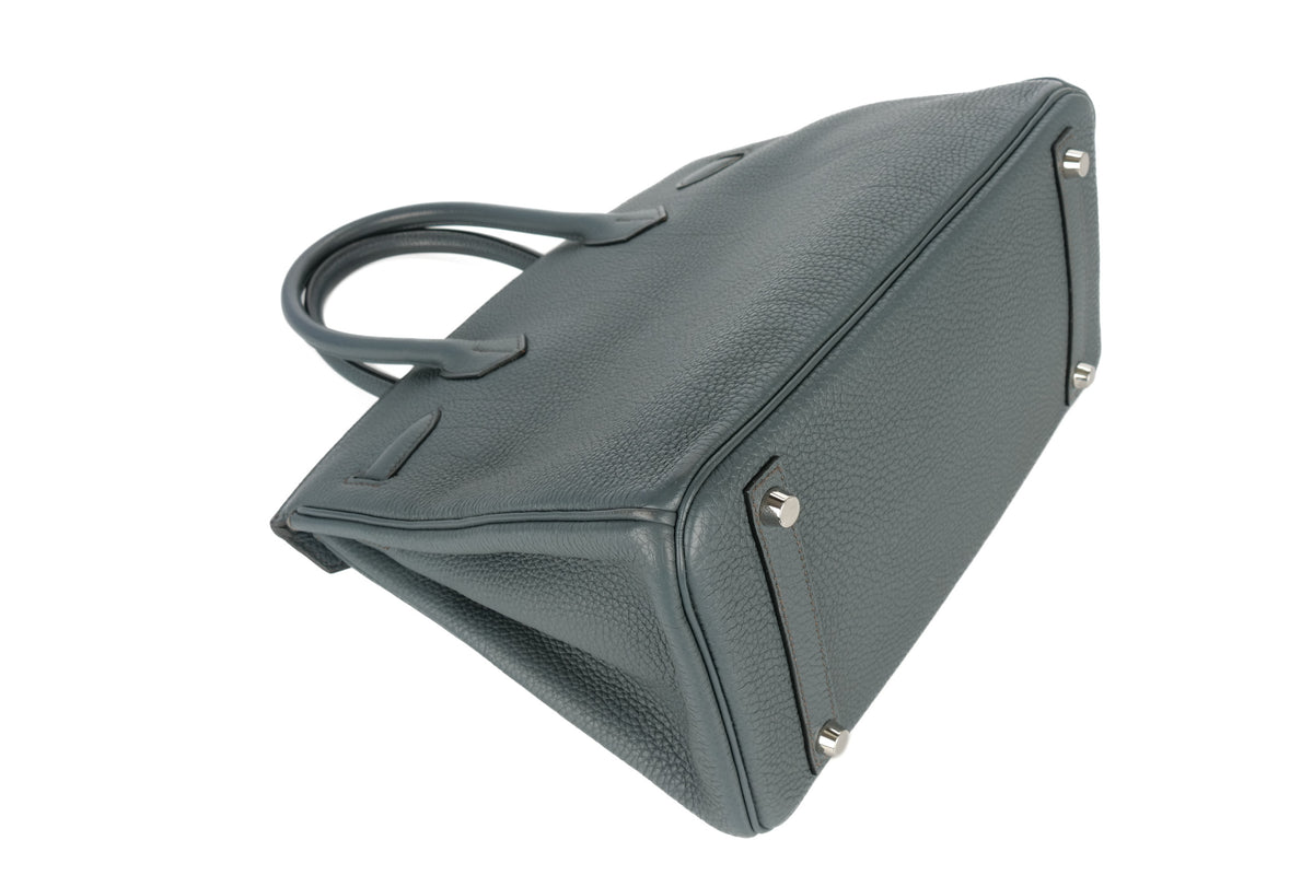 Hermès Birkin 30 Bleu Orage Togo Palladium Hardware - view 13