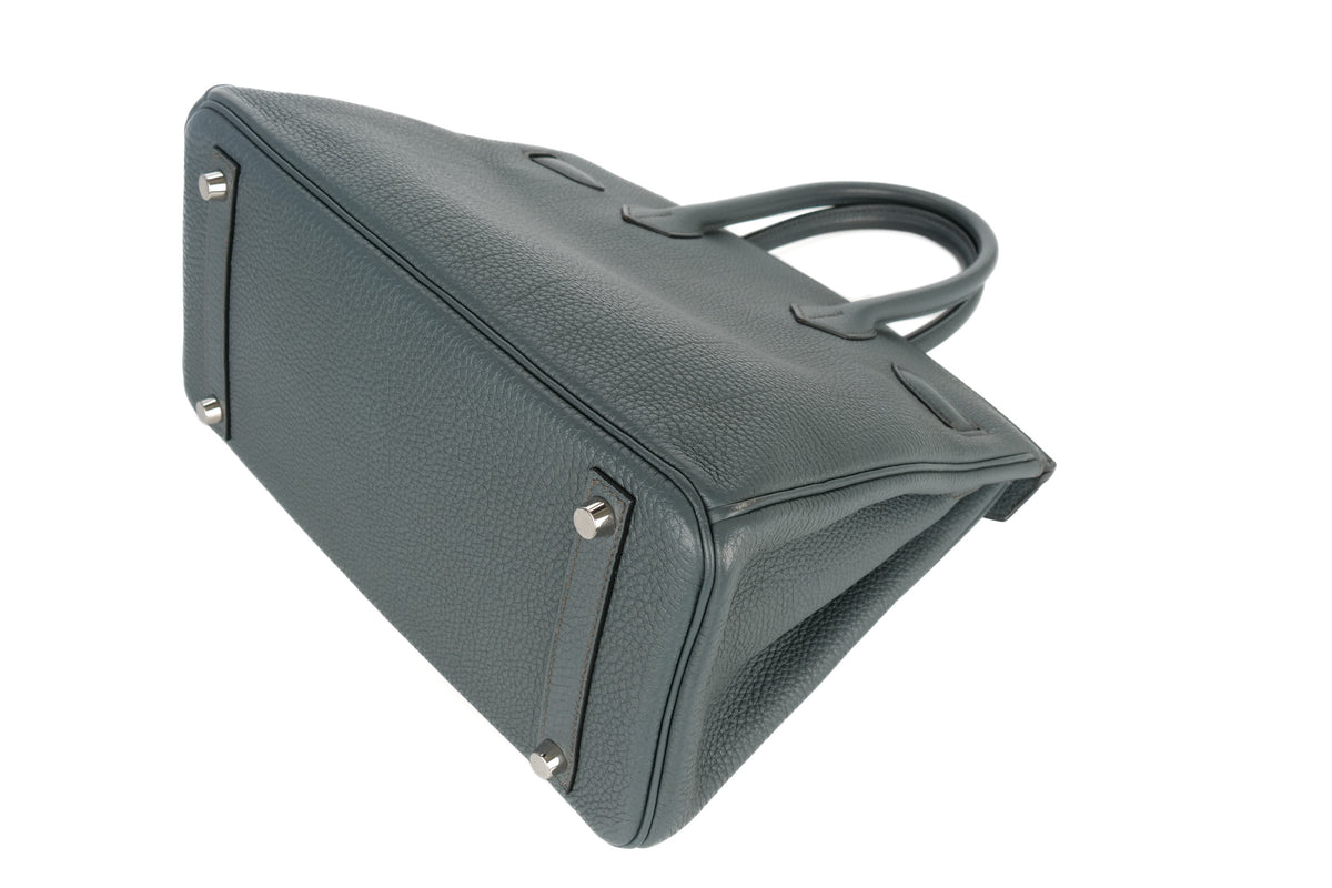 Hermès Birkin 30 Bleu Orage Togo Palladium Hardware - view 14
