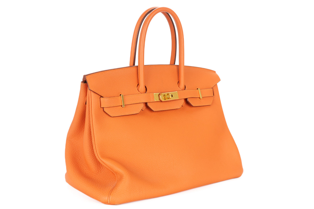 Hermès Birkin 35 Orange H Togo Gold Hardware - view 2