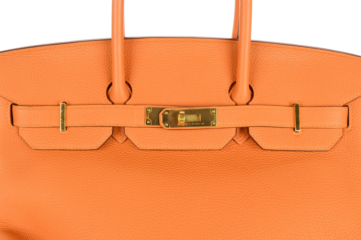 Hermès Birkin 35 Orange H Togo Gold Hardware - view 5
