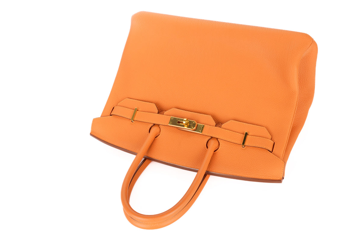 Hermès Birkin 35 Orange H Togo Gold Hardware - view 6