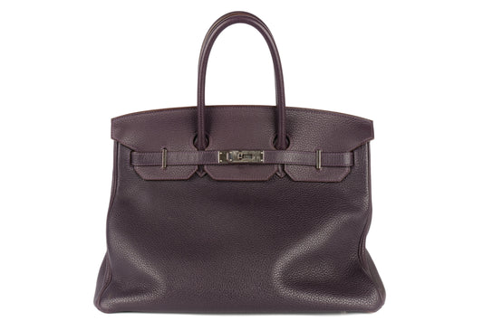 Hermès Birkin 35 Raisin Togo Palladium Hardware - view 1