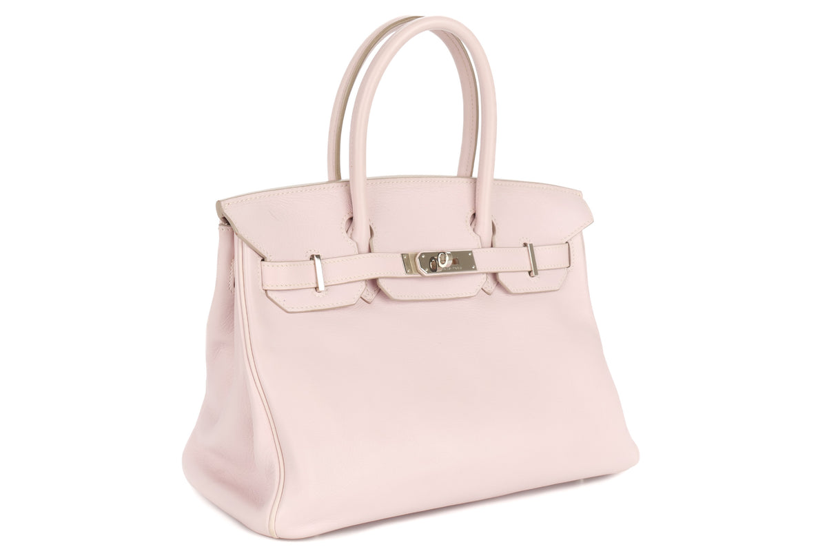 Hermès Birkin 30 Rose Dragee Swift Palladium Hardware - view 2
