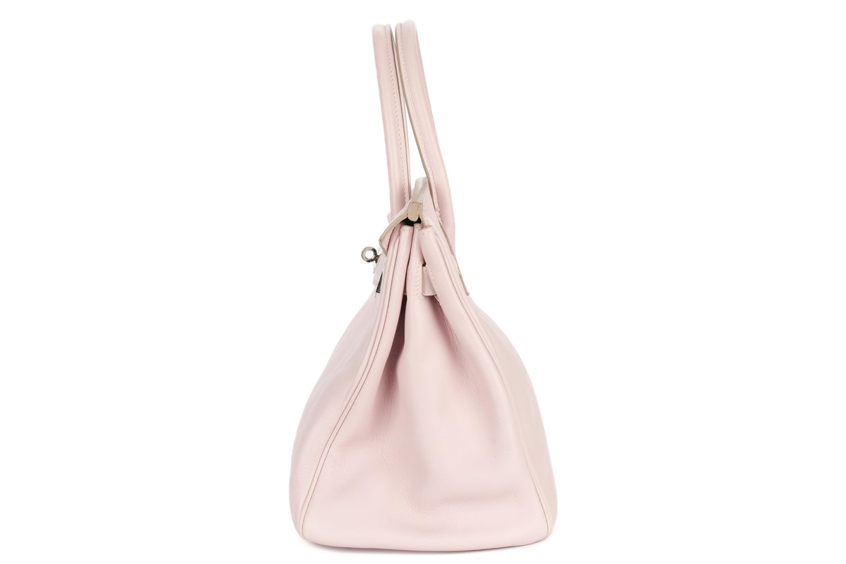 Hermès Birkin 30 Rose Dragee Swift Palladium Hardware - view 4