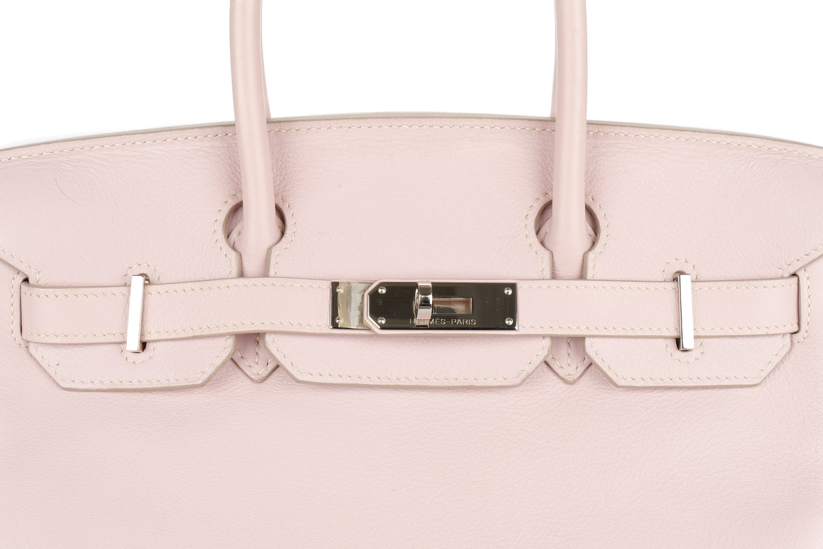 Hermès Birkin 30 Rose Dragee Swift Palladium Hardware - view 7