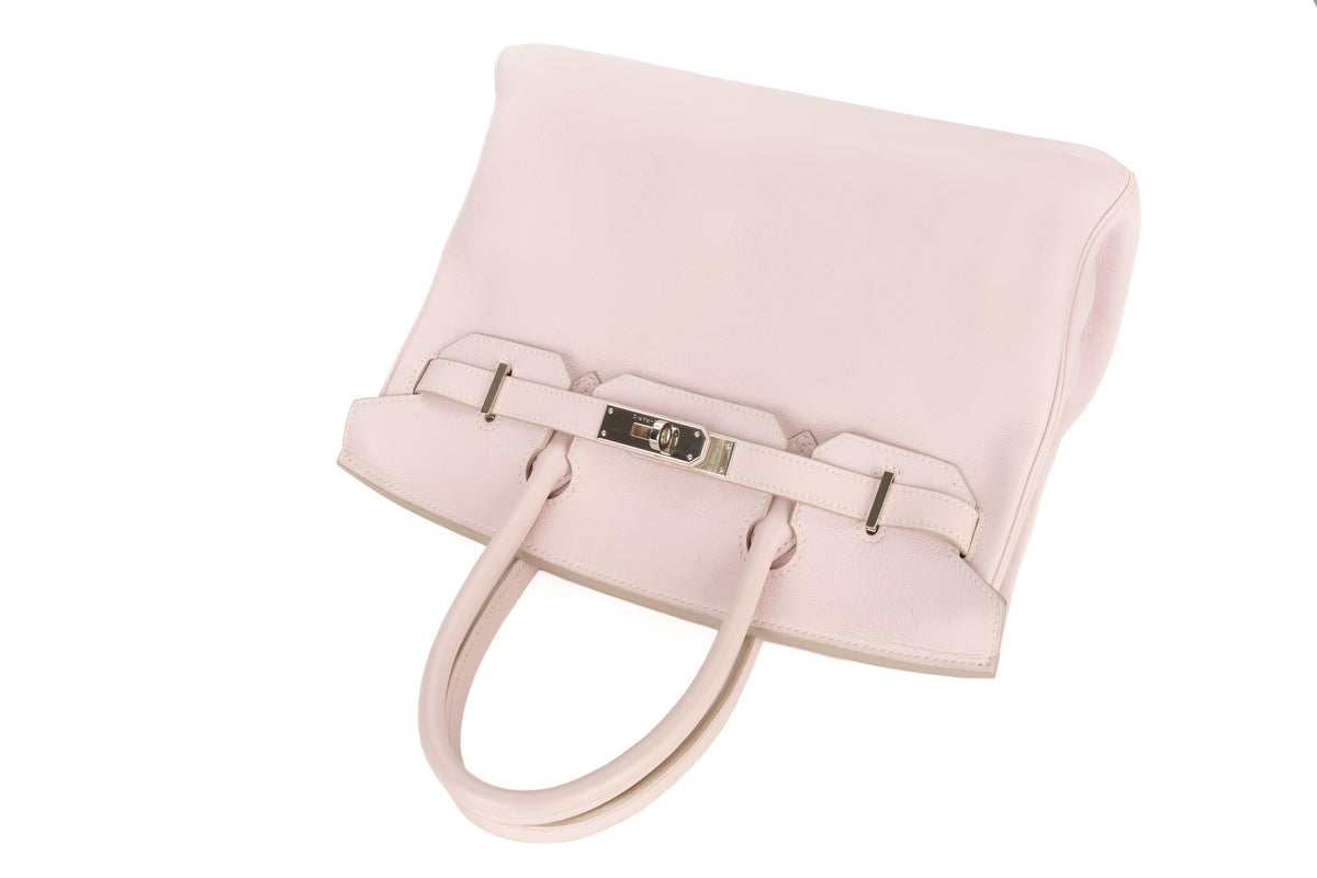 Hermès Birkin 30 Rose Dragee Swift Palladium Hardware - view 8